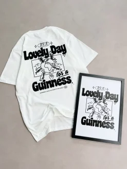 Guinness x UN:IK 'Worldwide' Tee & Print Bundle - White
