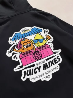 History Of Rave 'Juicy Mixes' Hoodie - Black