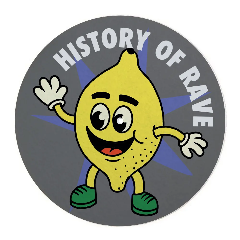 History Of Rave 'Lemon' Vinyl Slipmat