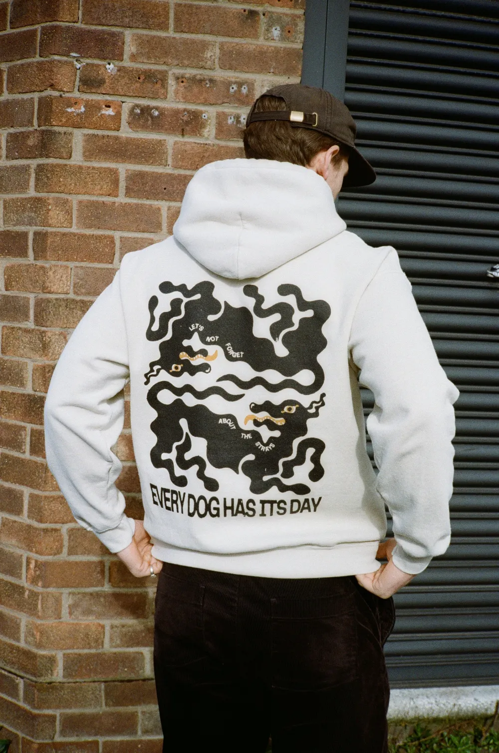 KBar Design KBAR X UN:IK 'Every Dog Has Its Day' Vintage Washed Hoodie - Ivory