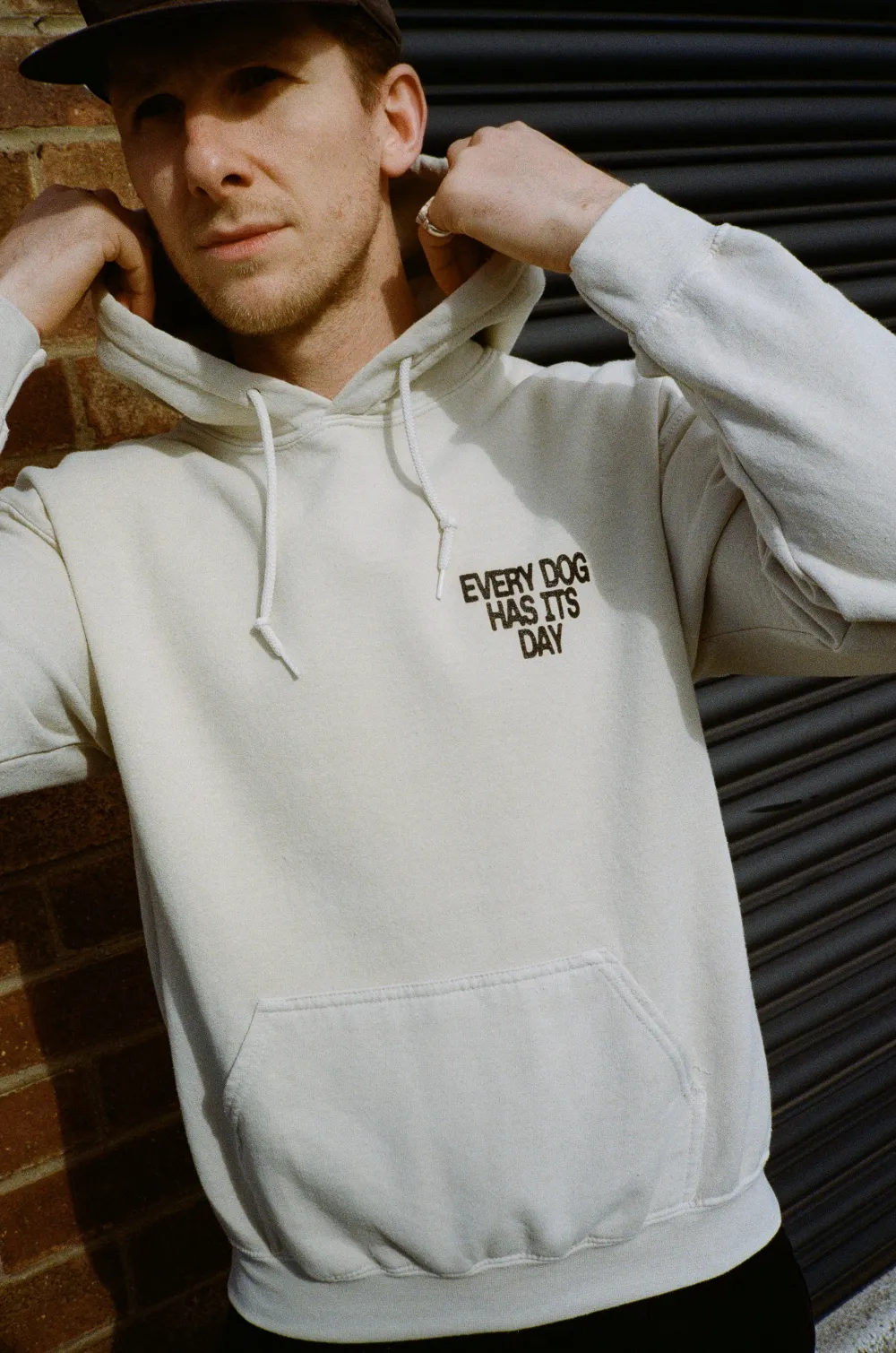 KBar Design KBAR X UN:IK 'Every Dog Has Its Day' Vintage Washed Hoodie - Ivory