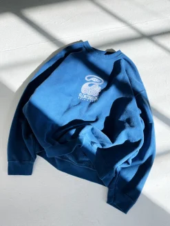 KBar Design KBAR X UN:IK 'Floating On' Vintage Washed Sweater - Blue