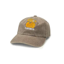 KBar Design KBAR X UN:IK 'Floating On' Washed Cap - Brown
