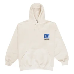 KBar Design KBAR X UN:IK 'Logo' Vintage Washed Hoodie - Ivory