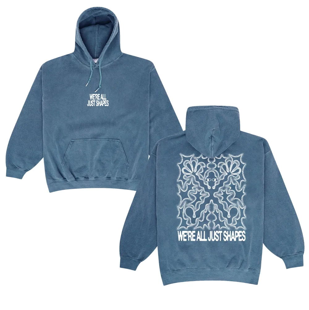 KBar Design KBAR X UN:IK 'Shapes' Vintage Washed Hoodie - Slate Blue