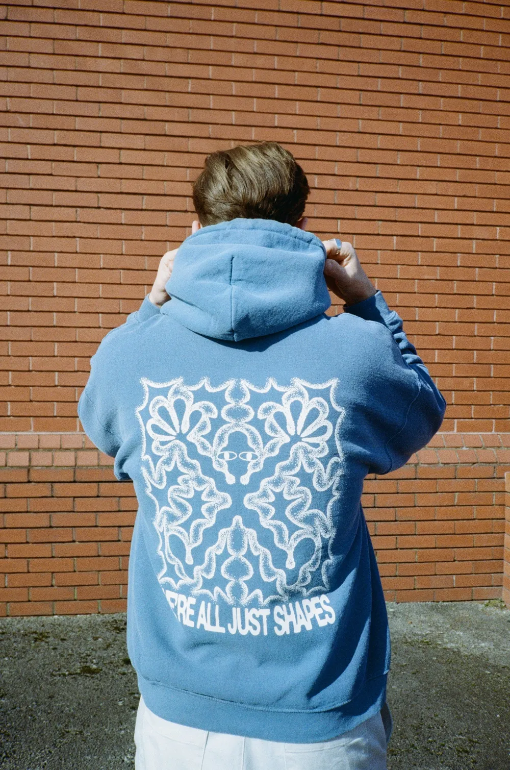 KBar Design KBAR X UN:IK 'Shapes' Vintage Washed Hoodie - Slate Blue