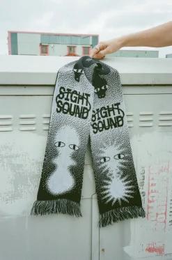 KBar Design KBAR X UN:IK 'Sight & Sound' Scarf - Black / Blue