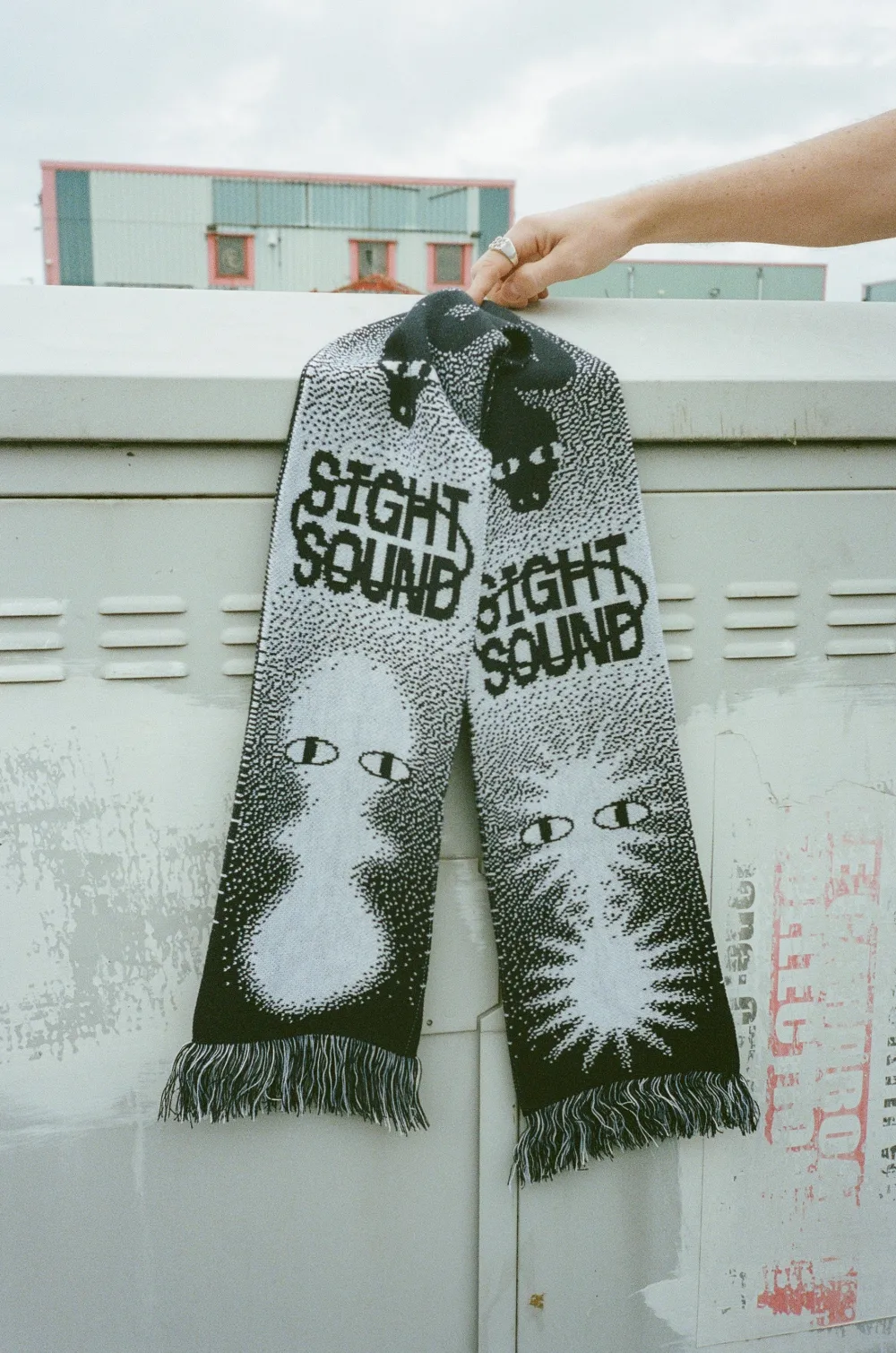 KBar Design KBAR X UN:IK 'Sight & Sound' Scarf - Black / Blue