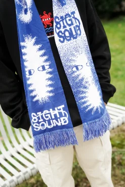 KBar Design KBAR X UN:IK 'Sight & Sound' Scarf - Black / Blue