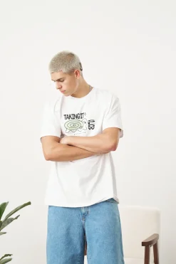 KBar Design KBAR X UN:IK 'Taking It Slow' Tee - White