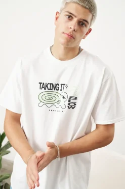 KBar Design KBAR X UN:IK 'Taking It Slow' Tee - White