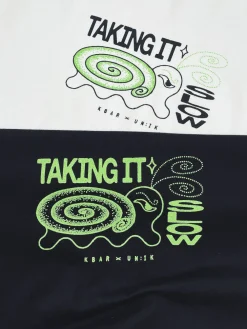 KBar Design KBAR X UN:IK 'Taking It Slow' Tee - White