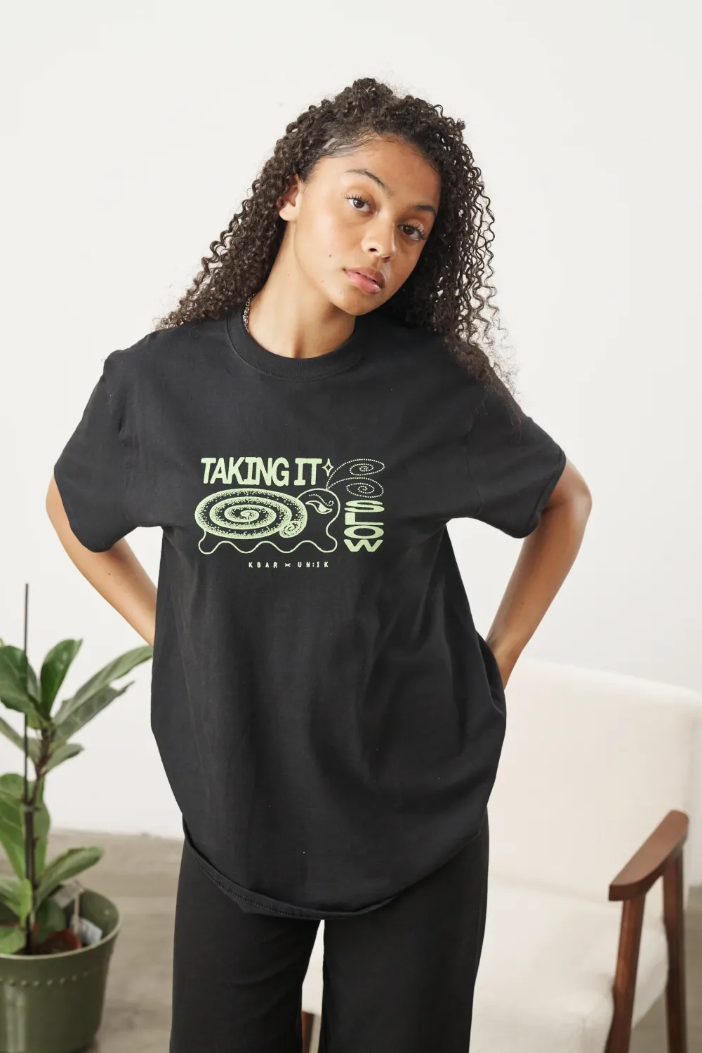 KBar Design KBAR X UN:IK 'Taking It Slow' Tee - Black