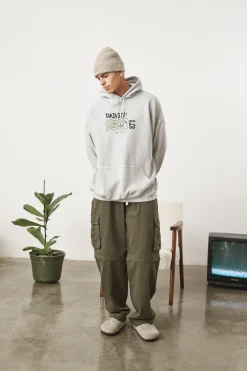 KBar Design KBAR X UN:IK 'Taking It Slow' Vintage Washed Hoodie - Grey