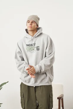 KBar Design KBAR X UN:IK 'Taking It Slow' Vintage Washed Hoodie - Grey