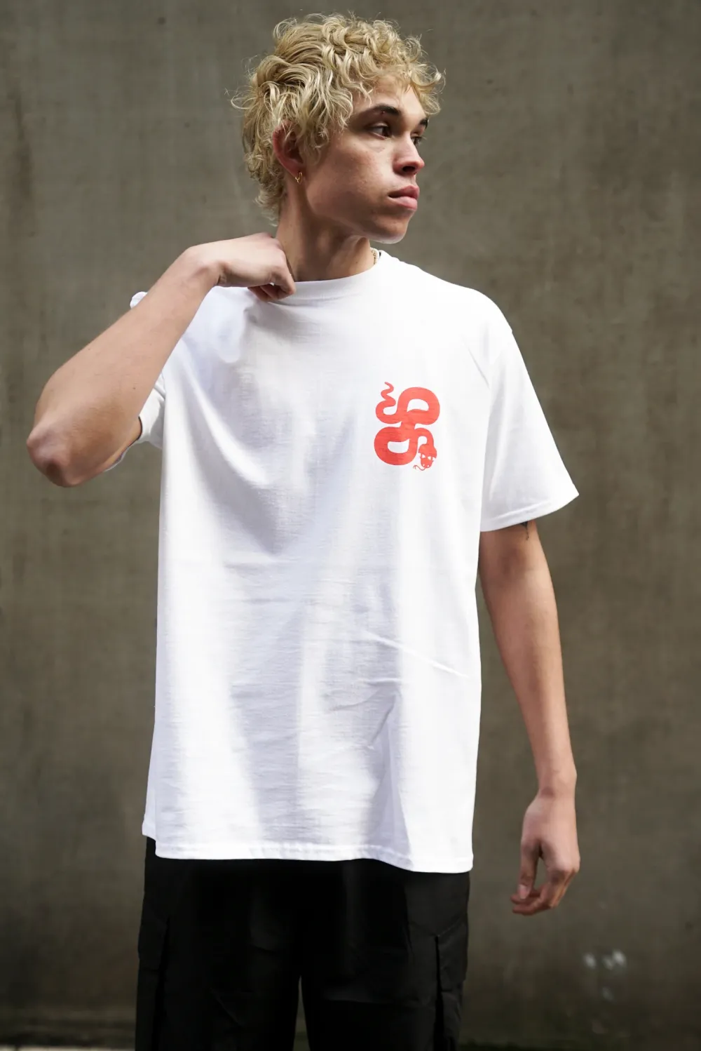 KBar Design KBAR X UN:IK 'Touch At Own Risk' Tee - White