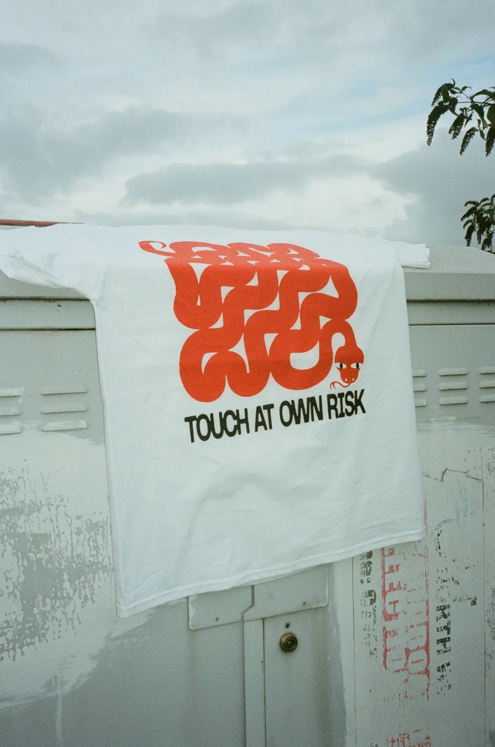 KBar Design KBAR X UN:IK 'Touch At Own Risk' Tee - White