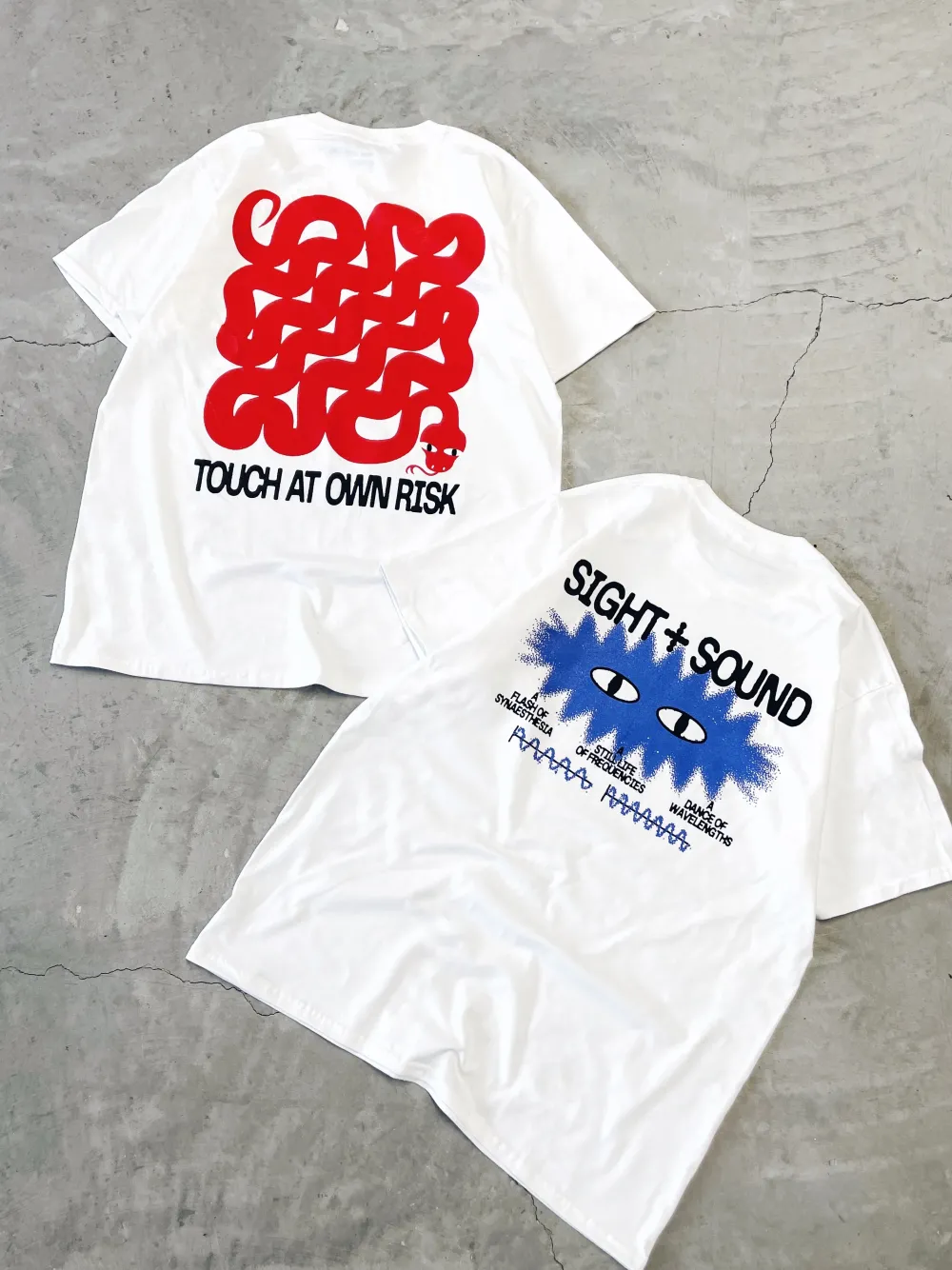 KBar Design KBAR X UN:IK 'Touch At Own Risk' Tee - White