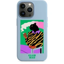 Melé x Club Bad 'Afters Jaguar' Phone Case - Light Blue
