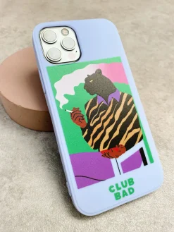 Melé x Club Bad 'Afters Jaguar' Phone Case - Light Blue
