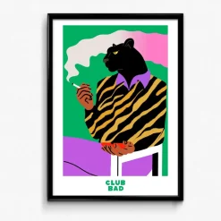 Melé x Club Bad 'Afters Jaguar' Print