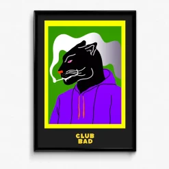 Melé x Club Bad 'Black Jaguar' Print