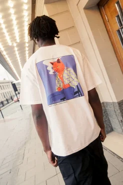 Melé x Club Bad 'Cool Cat' Tee - White