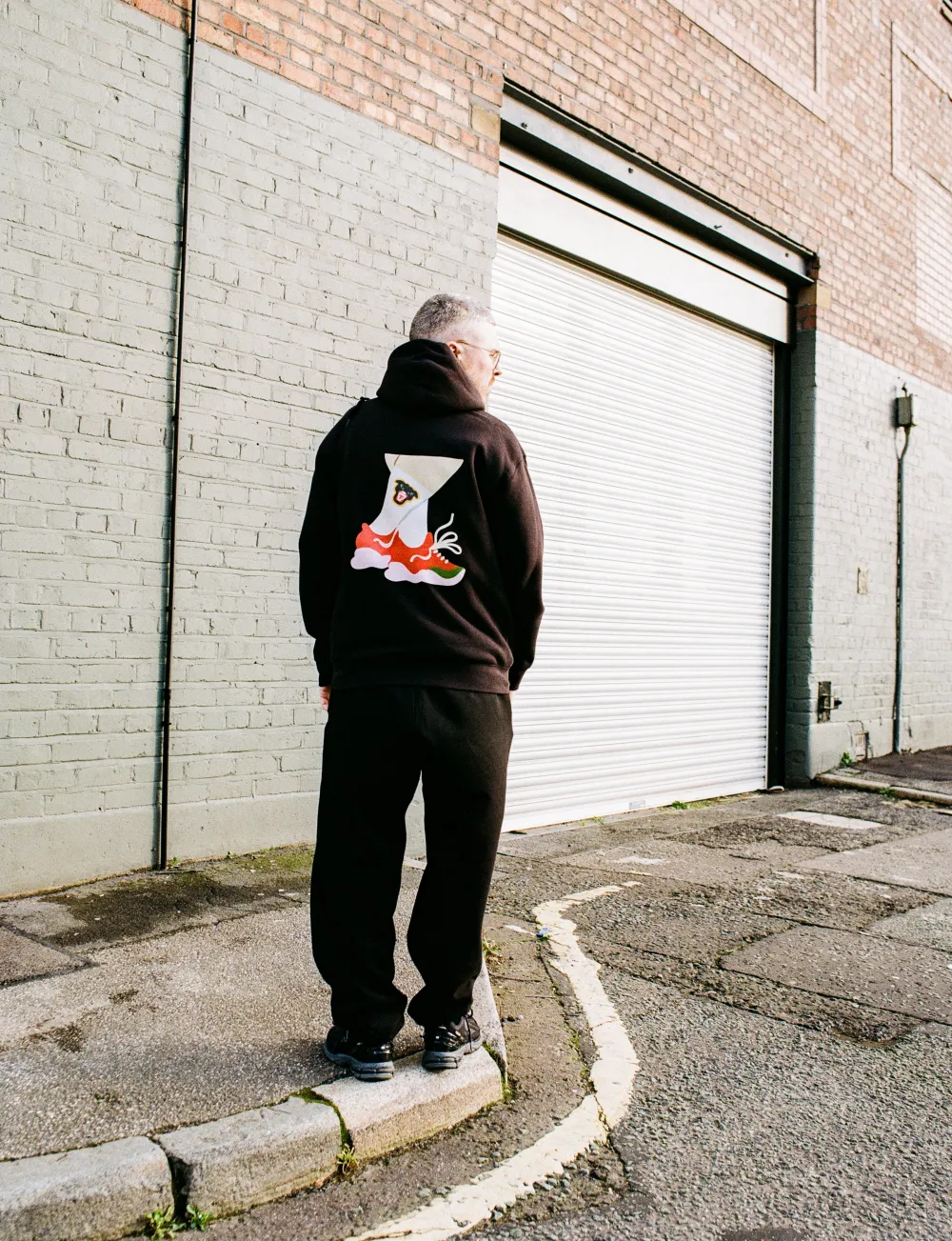 Melé x Club Bad 'Crossed Legs' Hoodie - Black