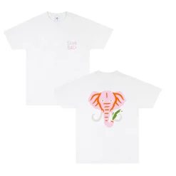 Melé x Club Bad 'Disco Elephant' Tee - White