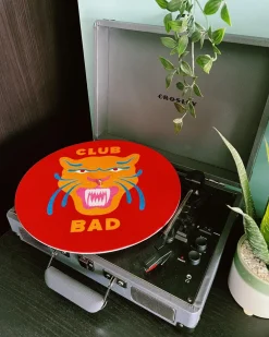 Melé x Club Bad 'Fire Panther' Vinyl Slipmat - Red