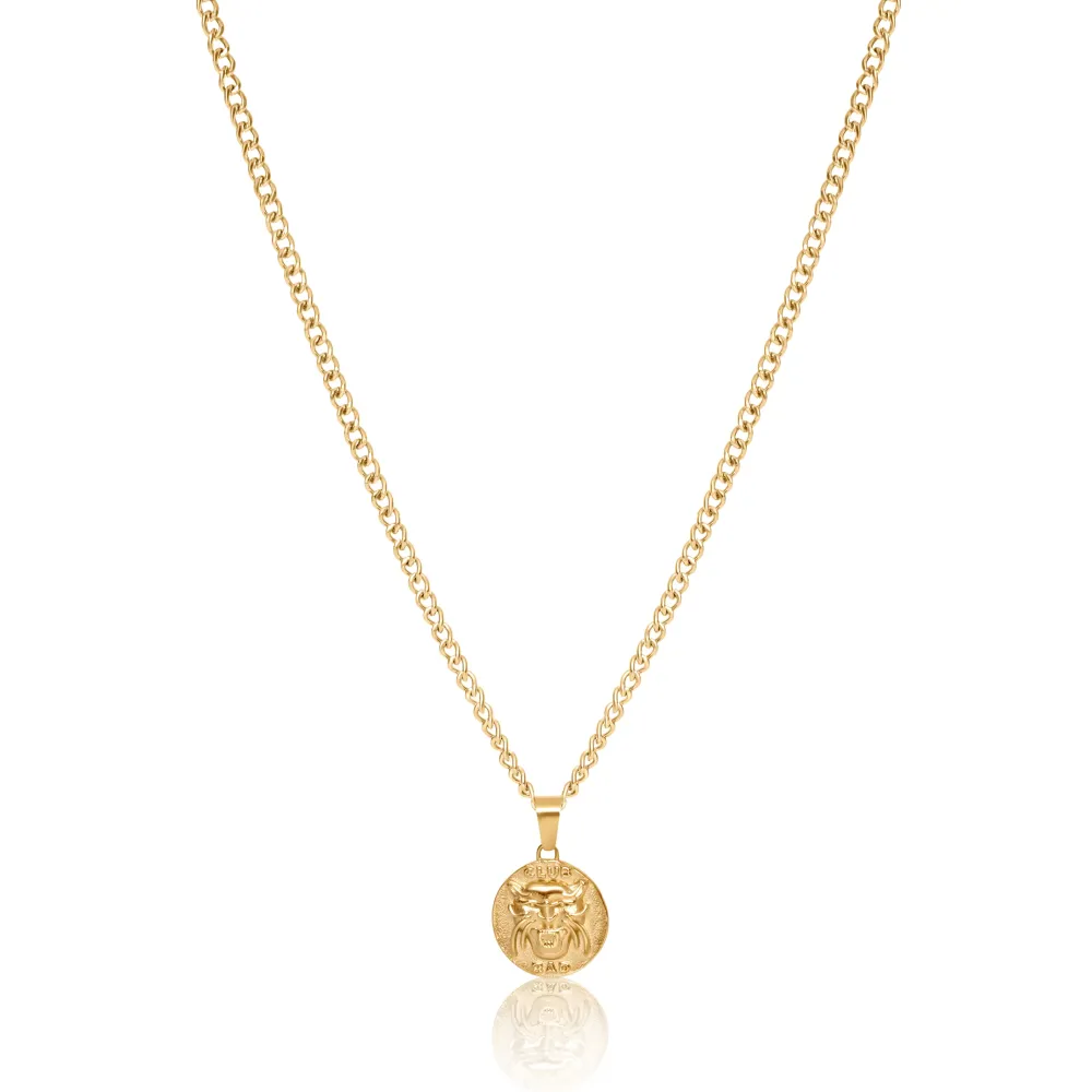 Melé x Club Bad 'Panther' Pendant Necklace - Silver / Gold