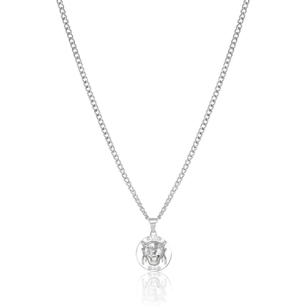 Melé x Club Bad 'Panther' Pendant Necklace - Silver / Gold