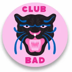 Melé x Club Bad 'Party Panther' Vinyl Slipmat - pink