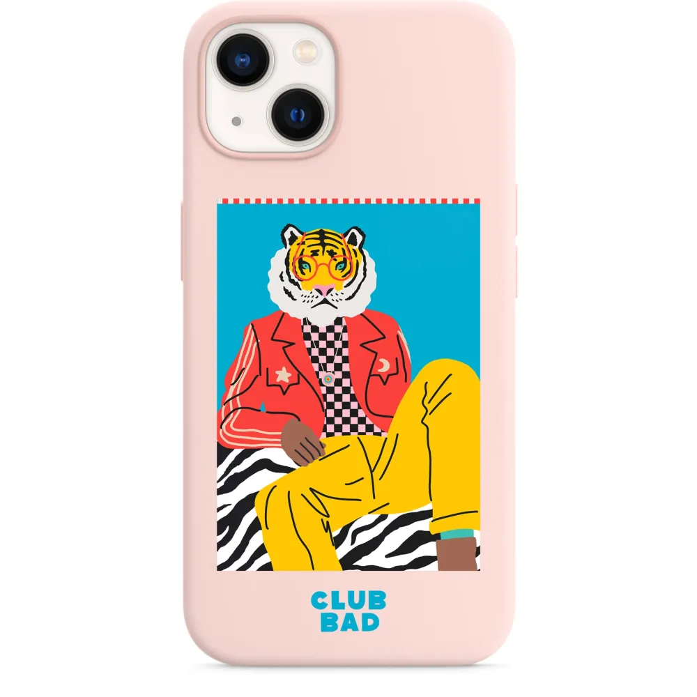 Melé x Club Bad 'Party Tiger' Phone Case - Light Pink