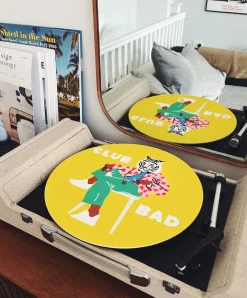 Melé x Club Bad 'Summer Tiger' Vinyl Slipmat - Yellow