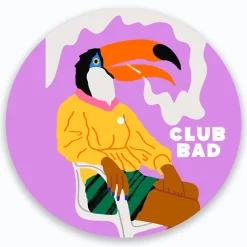 Melé x Club Bad 'Toucan' Vinyl Slipmat - Pink