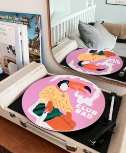 Melé x Club Bad 'Toucan' Vinyl Slipmat - Pink