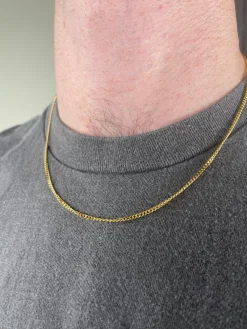UN:IK Essentials Minimal Curb Chain 2mm - Gold / Silver