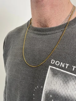 UN:IK Essentials Minimal Curb Chain 2mm - Gold / Silver