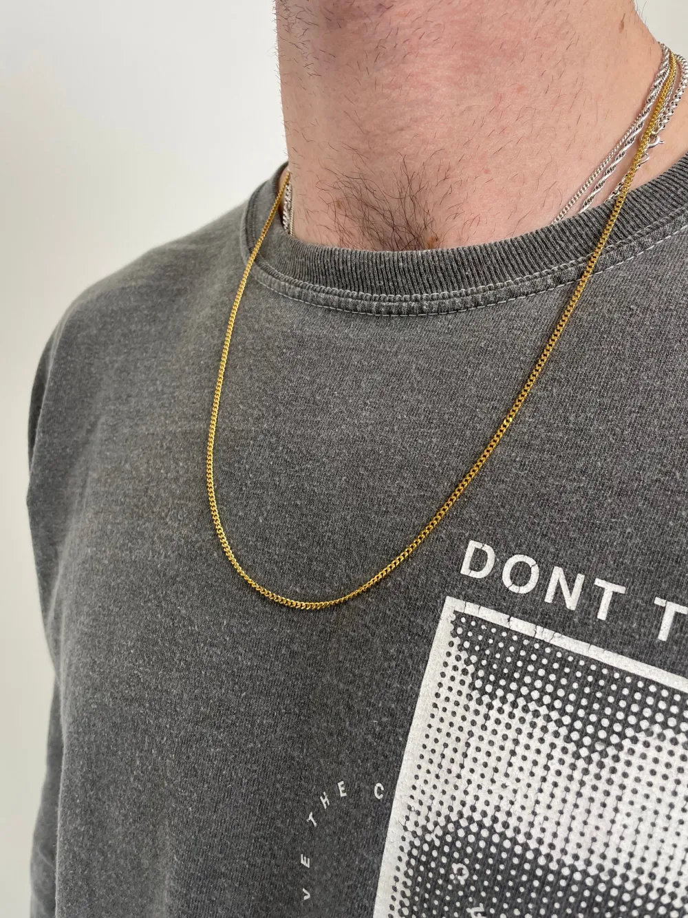UN:IK Essentials Minimal Curb Chain 2mm - Gold / Silver