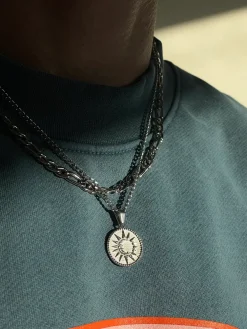 UN:IK Essentials Moon Pendant Necklace - Silver / Gold