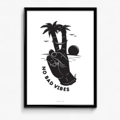 UN:IK Essentials NO BAD VIBES PRINT