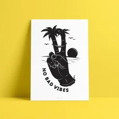 UN:IK Essentials NO BAD VIBES PRINT