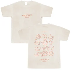 Other Side Store 'Anomols' Vintage Washed Tee - Cream