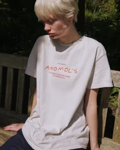 Other Side Store 'Anomols' Vintage Washed Tee - Cream