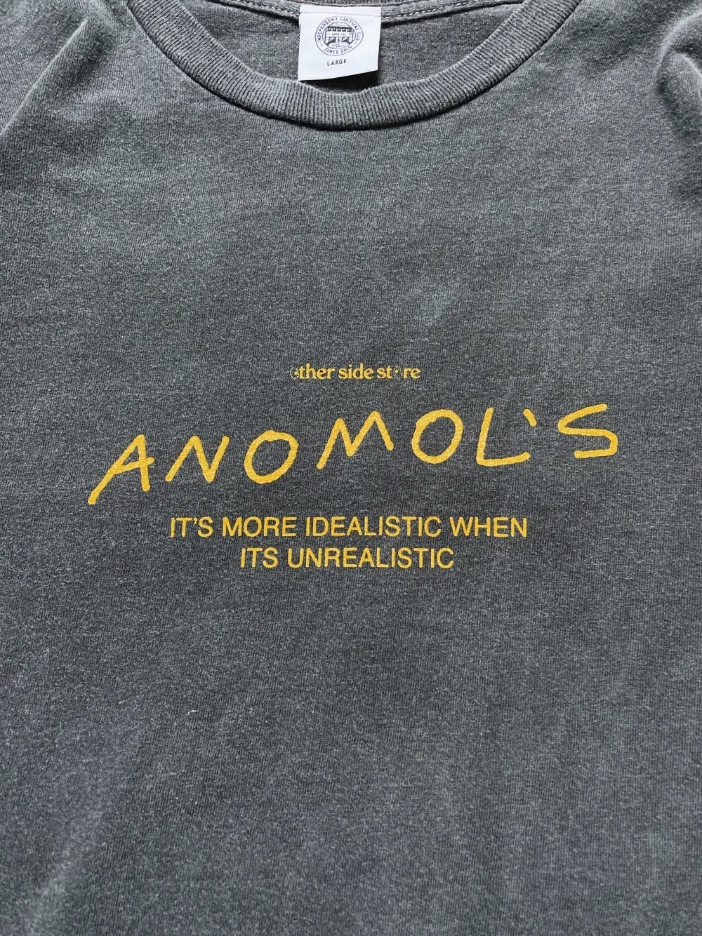 Other Side Store 'Anomols' Vintage Washed Tee - Black