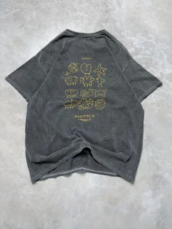 Other Side Store 'Anomols' Vintage Washed Tee - Black