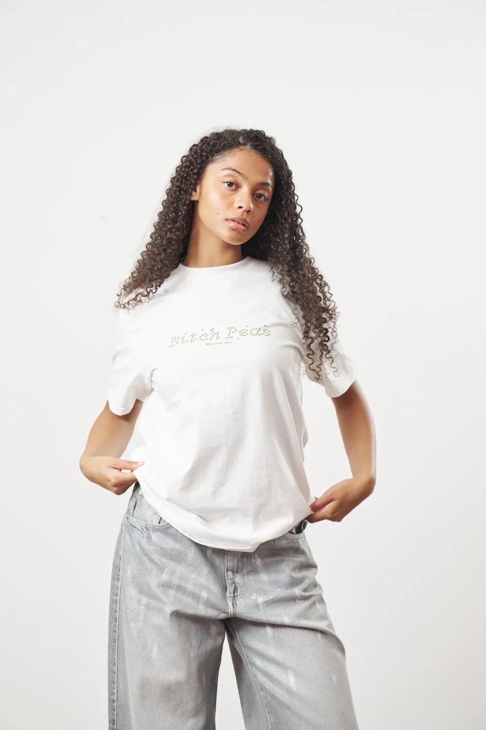 Other Side Store 'Bitch Peas' Tee - White