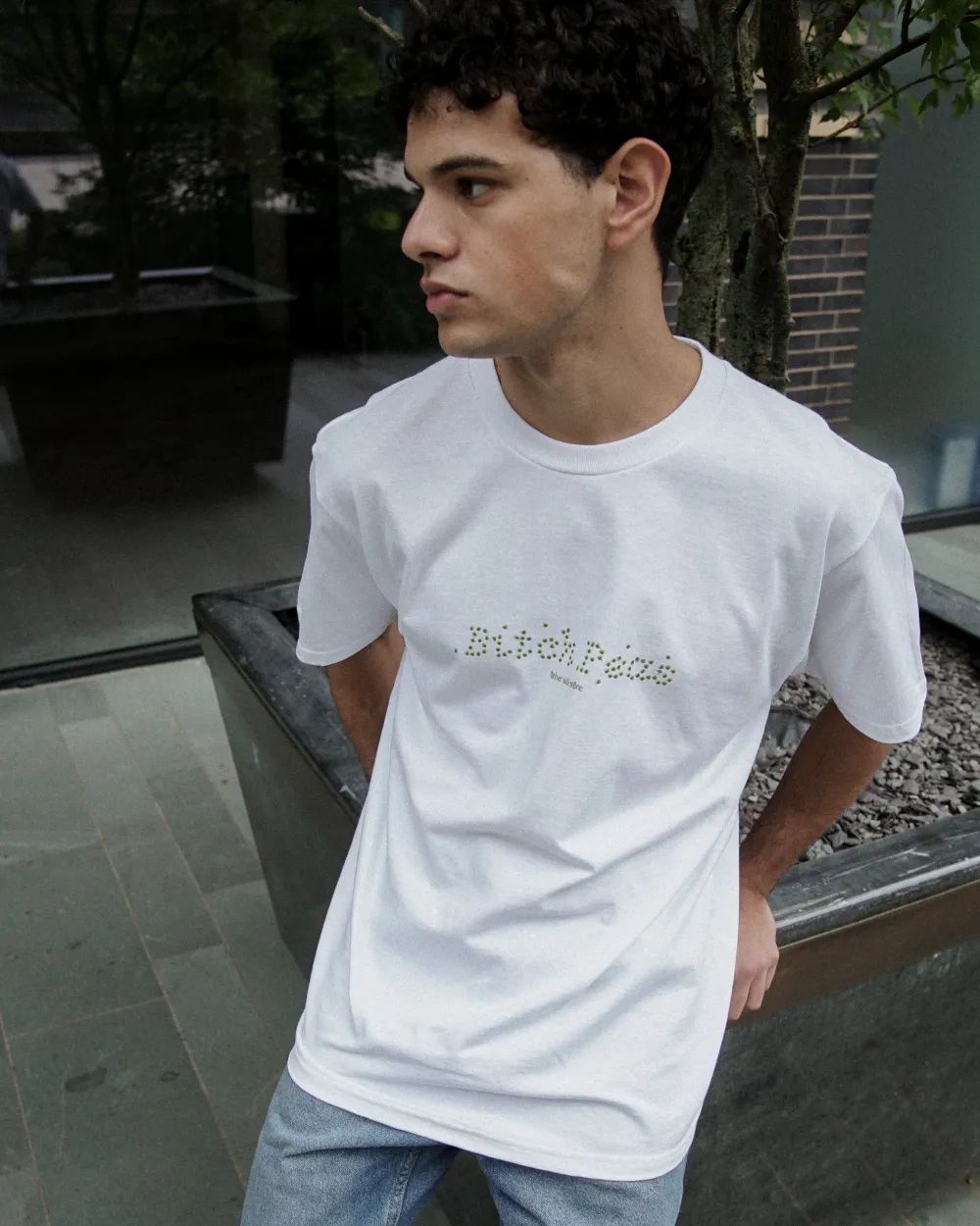 Other Side Store 'Bitch Peas' Tee - White