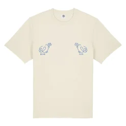 Other Side Store 'Blue Tits' Tee - Off White